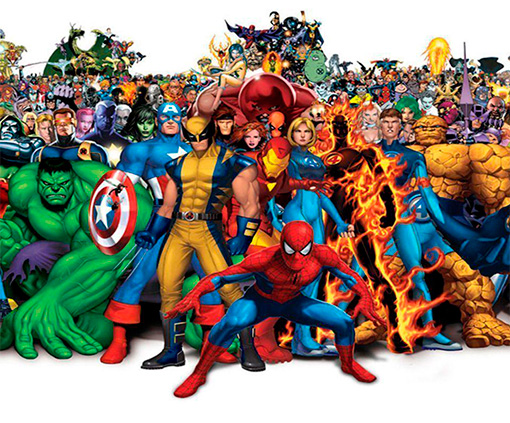 fondo personajes marvel