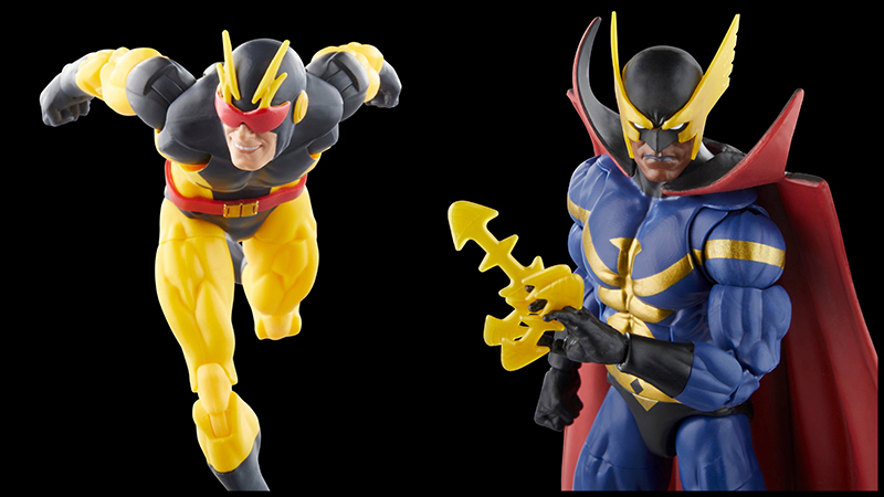 Nighthawk y Blur. Marvel Legends