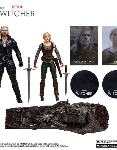 Figuras Geralt y Ciri T3 The Witcher