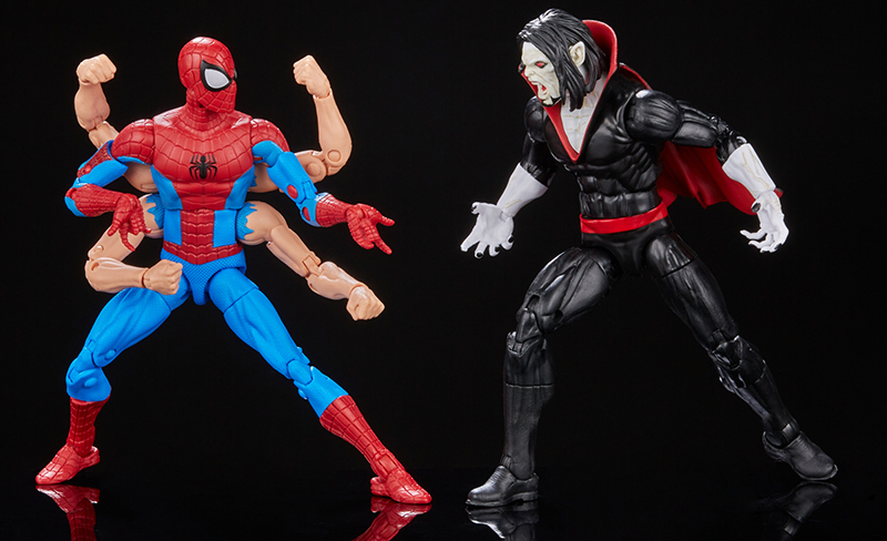 Spiderman vs Morbius. Marvel Legends