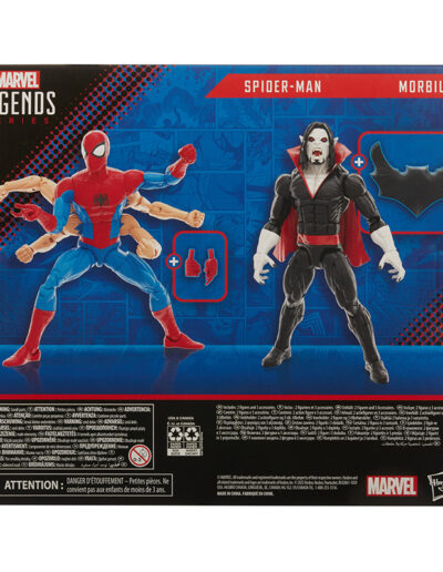 Figuras Marvel Legends Spiderman vs Morbius