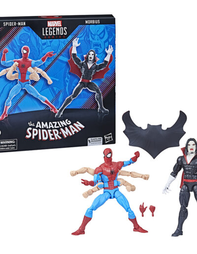 Figuras Marvel Legends Spiderman vs Morbius