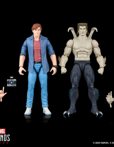 Figuras de Peter Parker y Smythe Marvel Legends